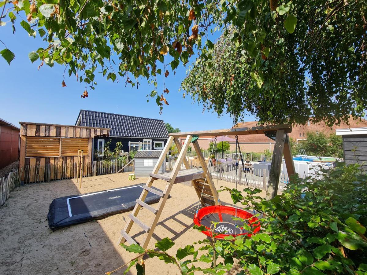 Wellness Chalet Met Jacuzzi, Sauna, Omheinde Tuin, Sint Annaland Exterior foto